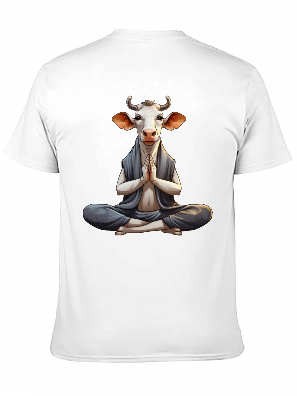 Zen Cow T-Shirt - Meditating Animal Tee
