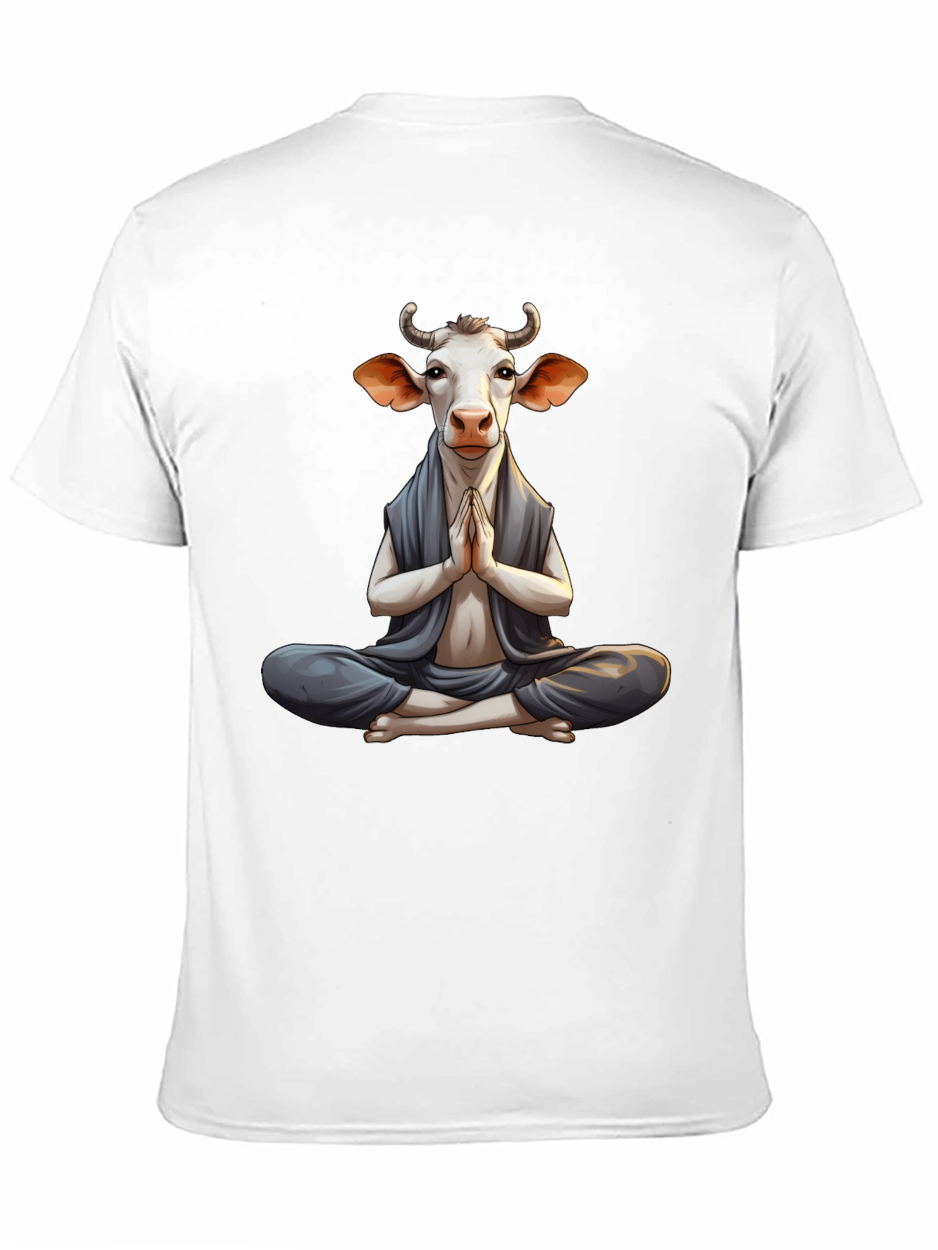 Zen Cow T-Shirt - Meditating Animal Tee