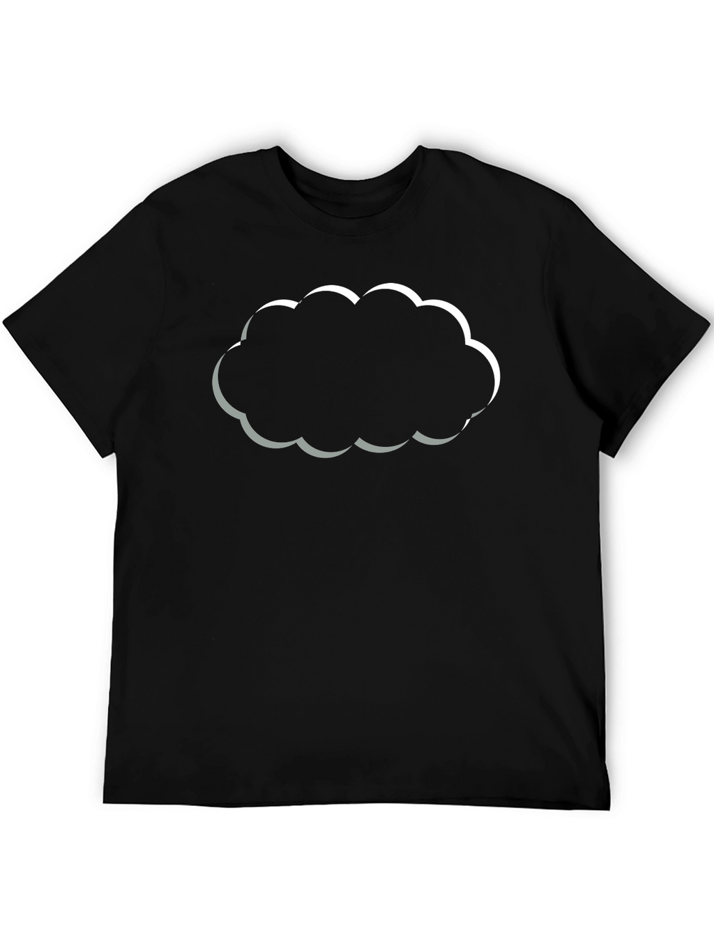 Cloud Graphic Black T-Shirt - Trendy & Stylish