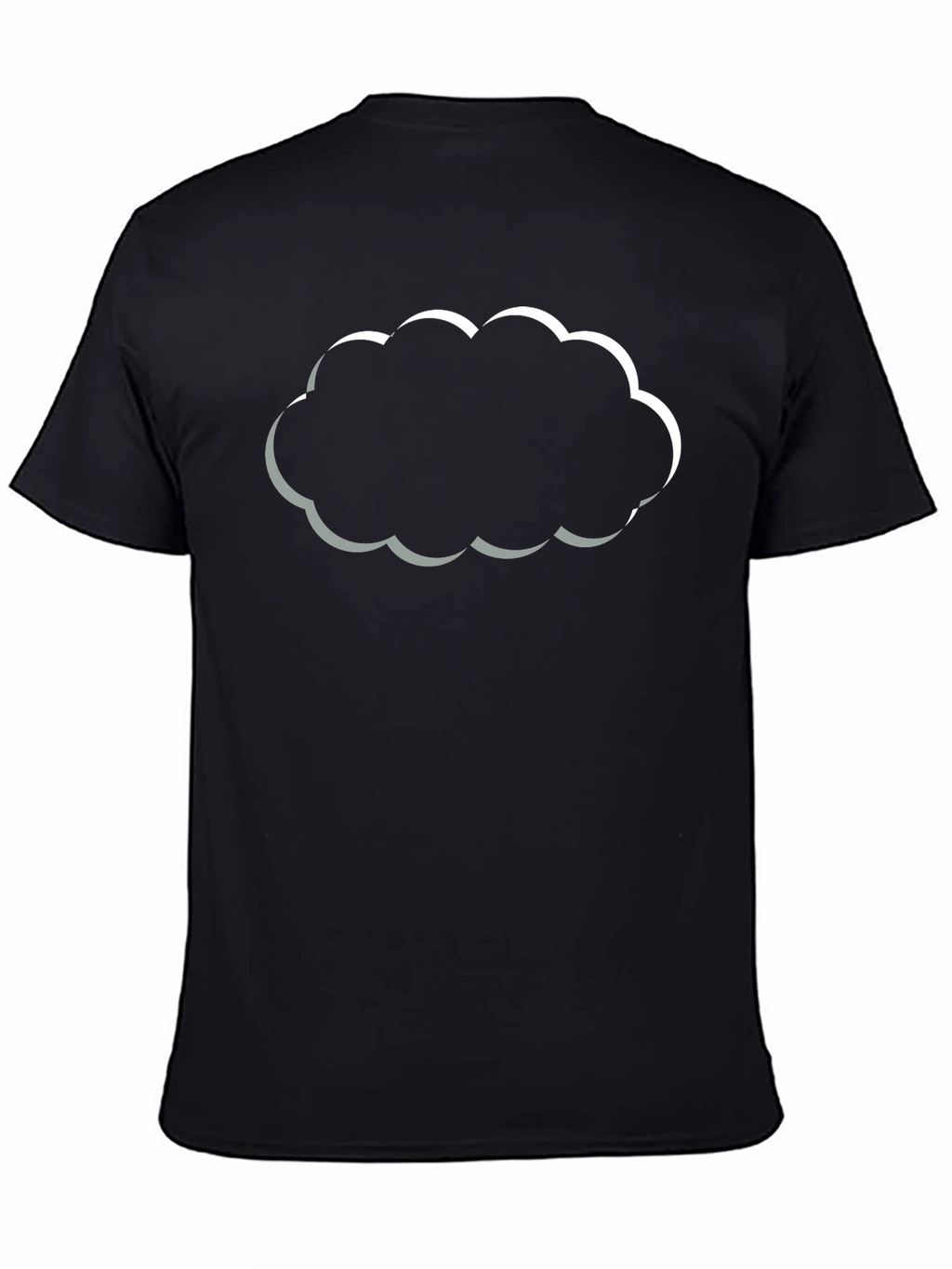 Cloud Graphic Black T-Shirt - Trendy & Stylish