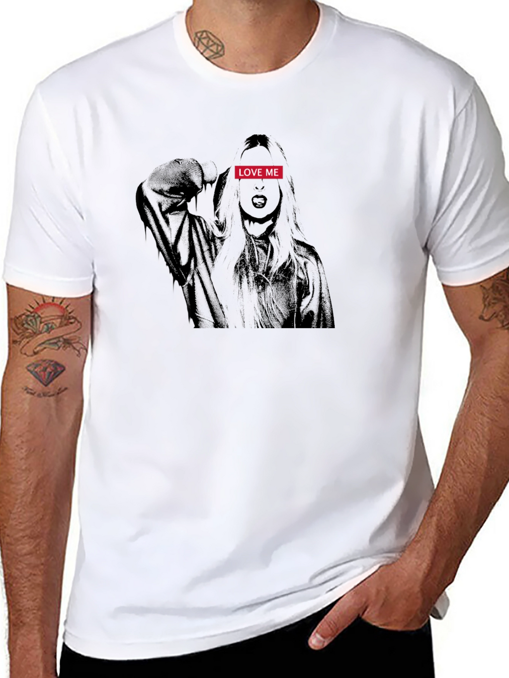 Love Me Graphic Print T-Shirt