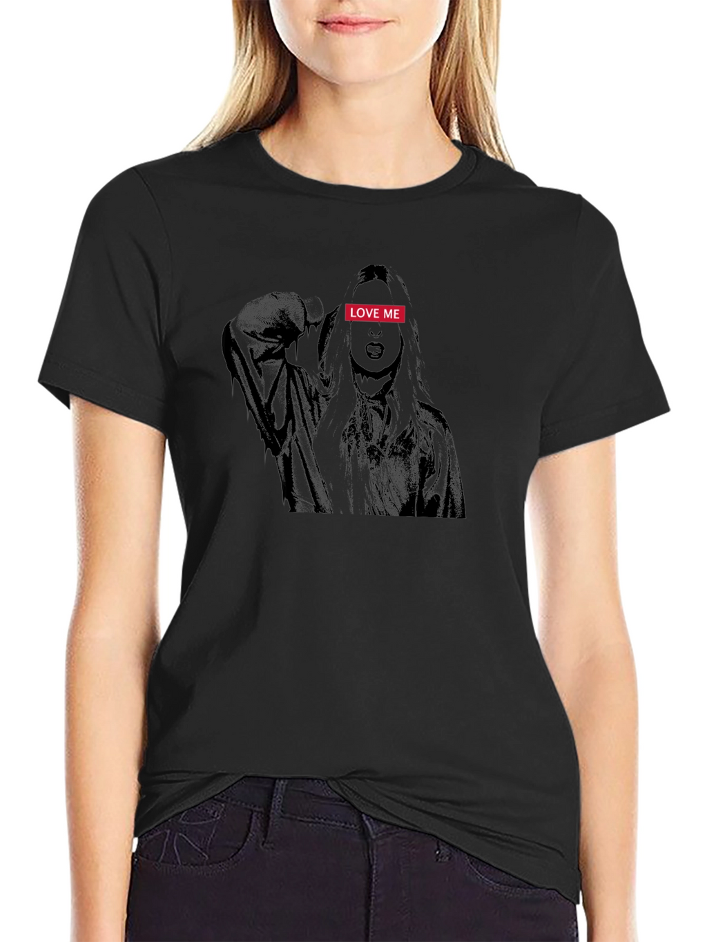 Love Me Graphic Print T-Shirt