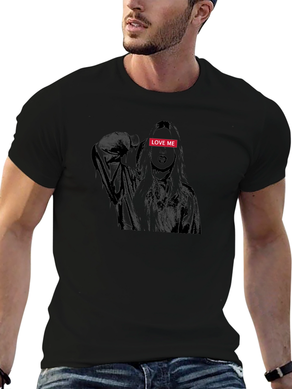 Love Me Graphic Print T-Shirt