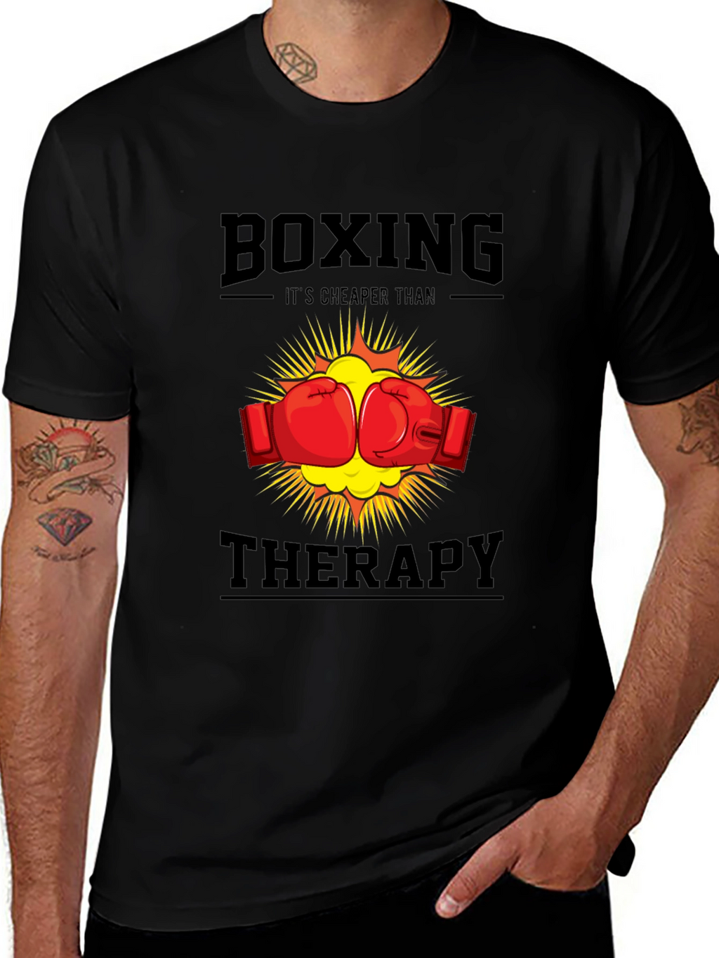 Boxing Therapy T-Shirt - Punch Away Your Problems!
