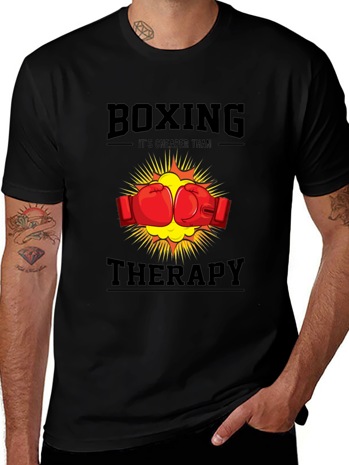 Boxing Therapy T-Shirt - Punch Away Your Problems!