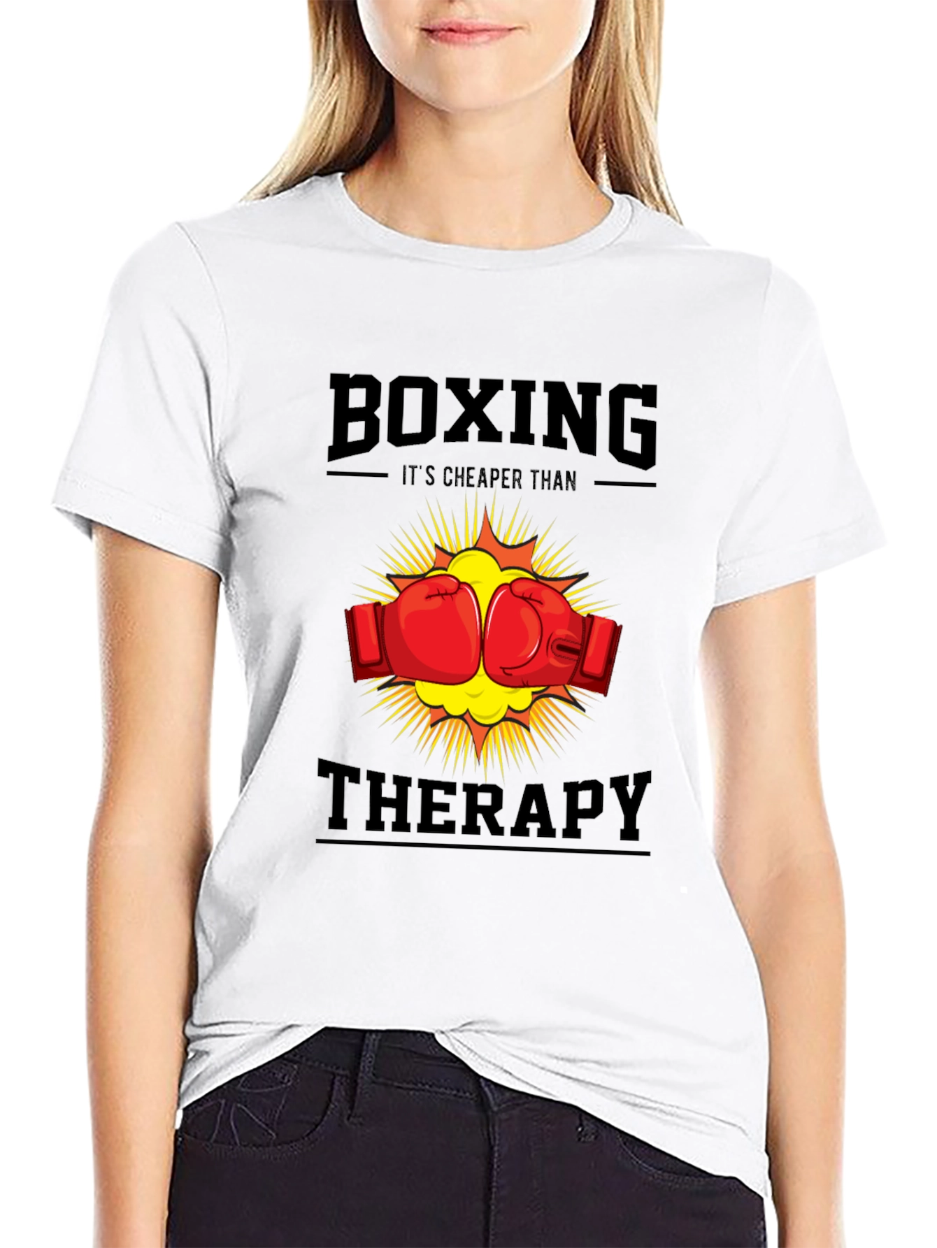 Boxing Therapy T-Shirt - Punch Away Your Problems!