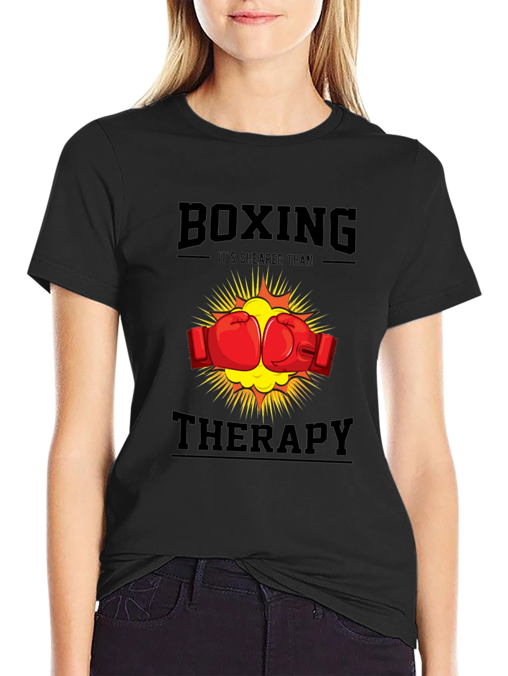 Boxing Therapy T-Shirt - Punch Away Your Problems!