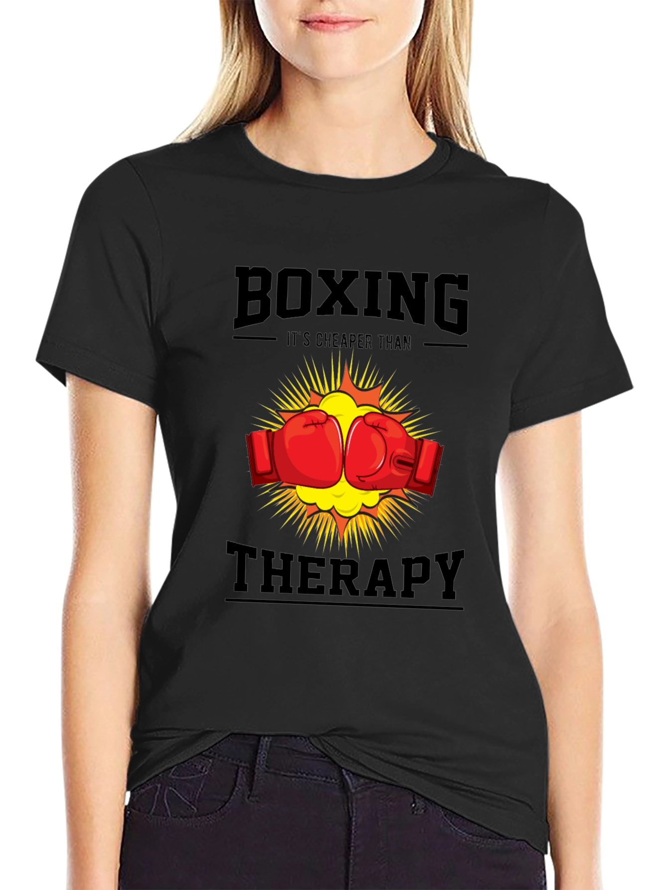 Boxing Therapy T-Shirt - Punch Away Your Problems!