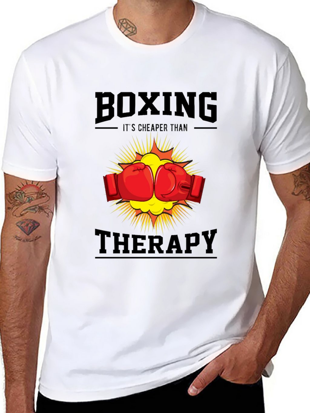 Boxing Therapy T-Shirt - Punch Away Your Problems!
