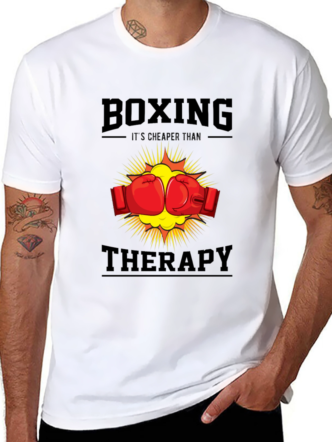 Boxing Therapy T-Shirt - Punch Away Your Problems!