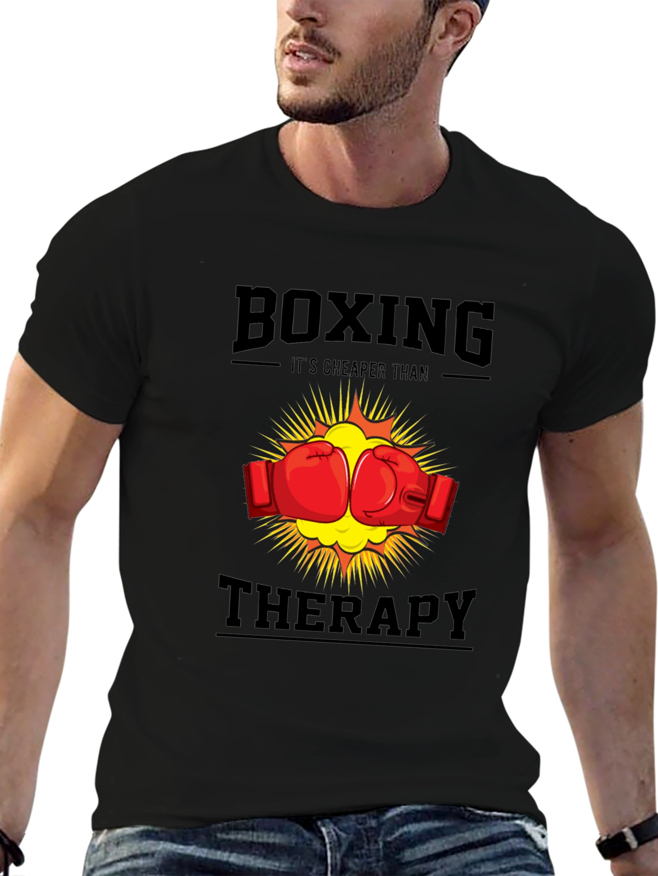 Boxing Therapy T-Shirt - Punch Away Your Problems!