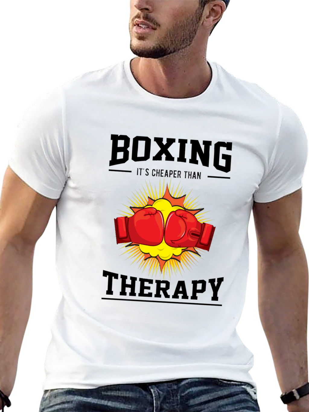 Boxing Therapy T-Shirt - Punch Away Your Problems!