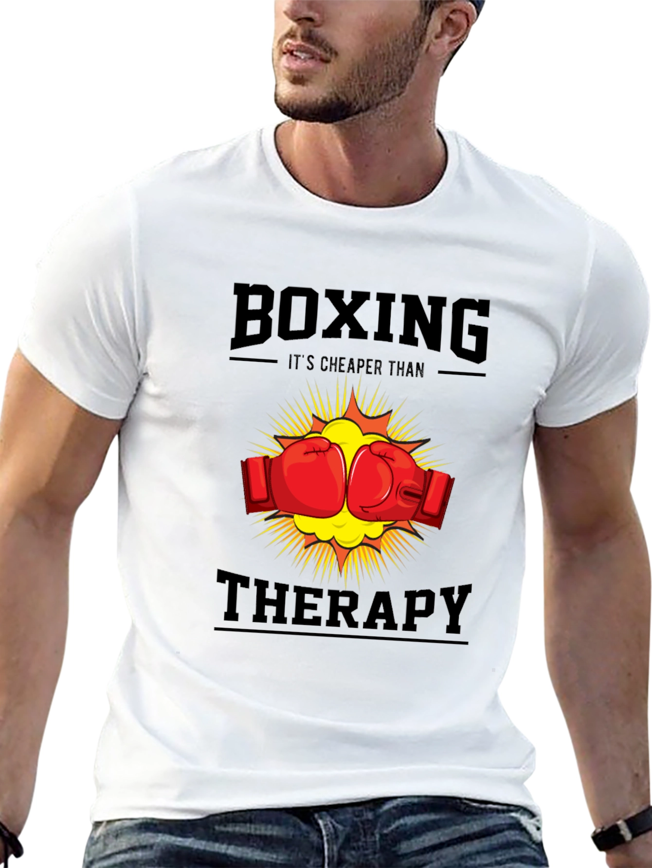 Boxing Therapy T-Shirt - Punch Away Your Problems!