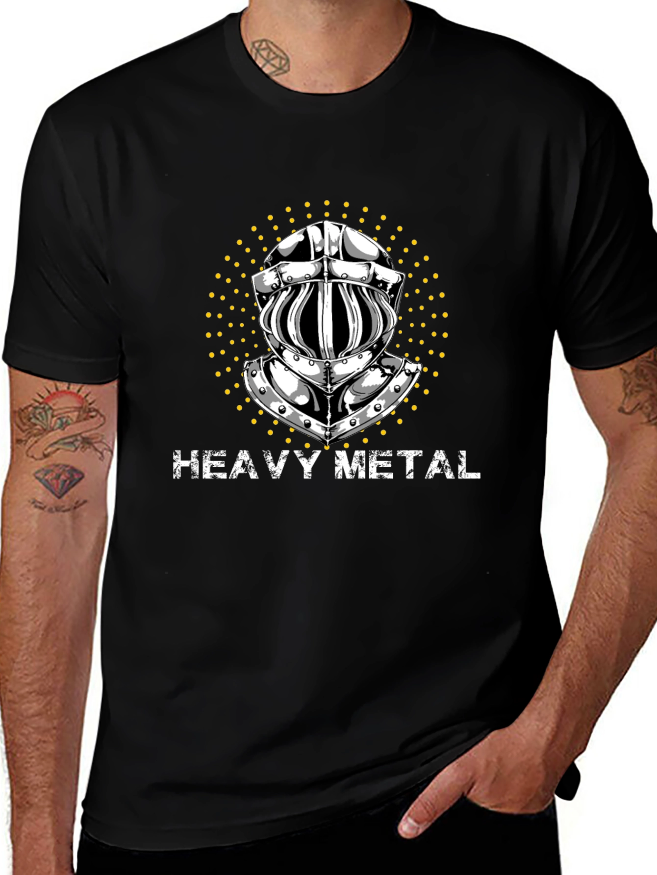 Heavy Metal Knight T-Shirt - Black Graphic Tee