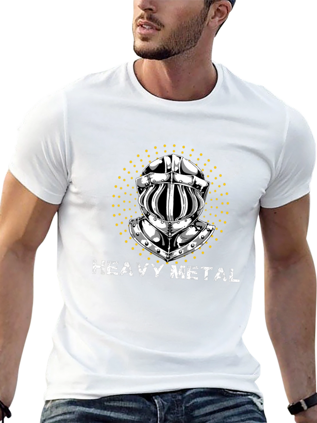 Heavy Metal Knight T-Shirt - Black Graphic Tee
