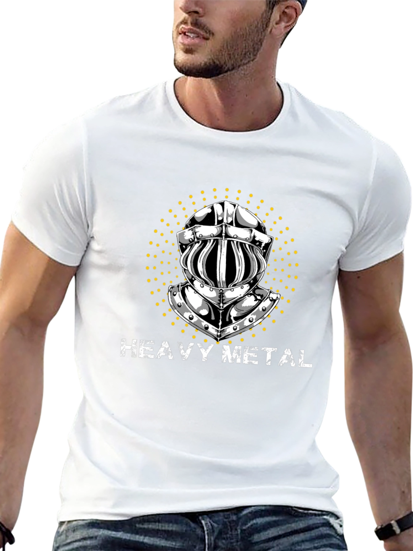 Heavy Metal Knight T-Shirt - Black Graphic Tee