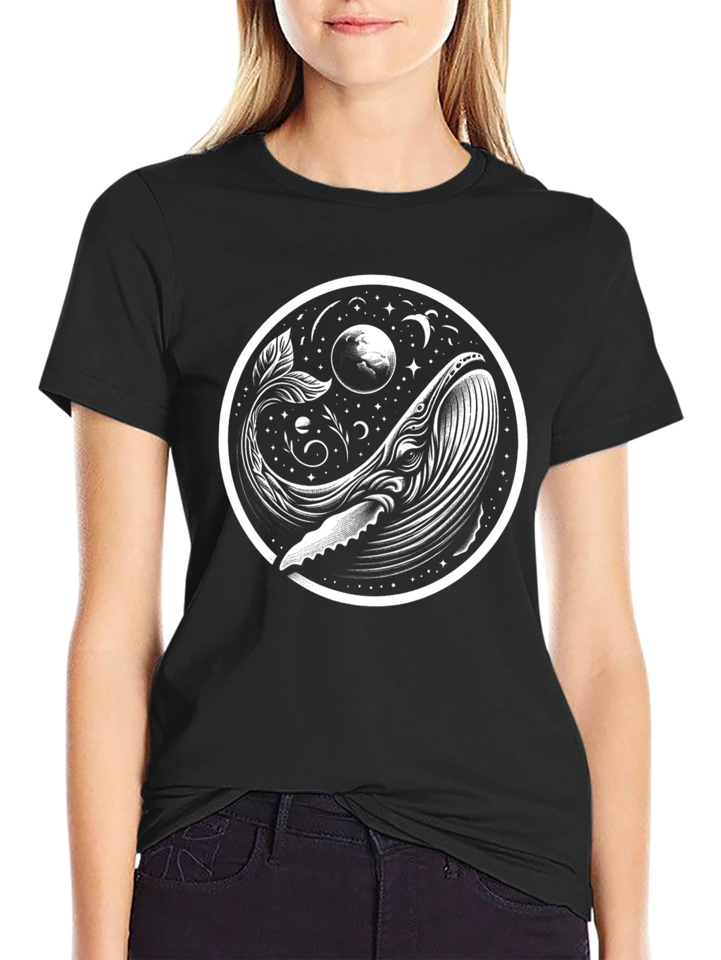 Whale & Moon Graphic Tee