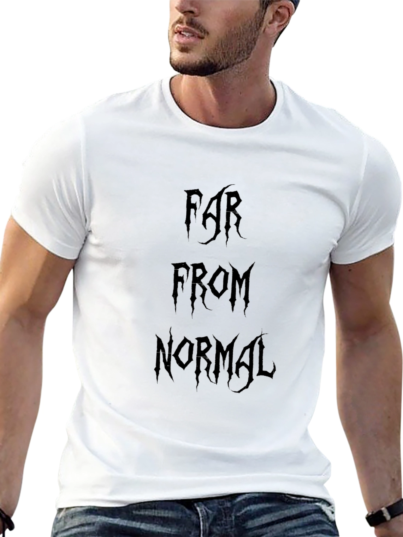 Far From Normal Black Graphic Tee