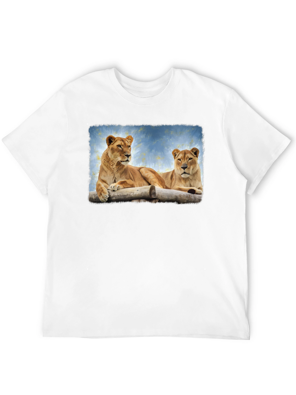 Lioness Graphic Print Black T-Shirt