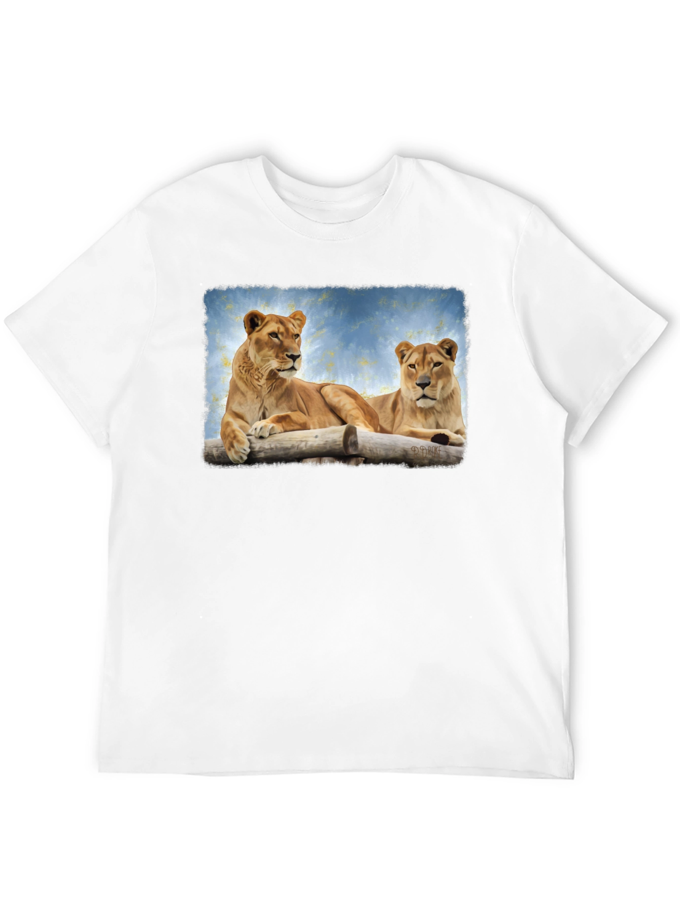 Lioness Graphic Print Black T-Shirt