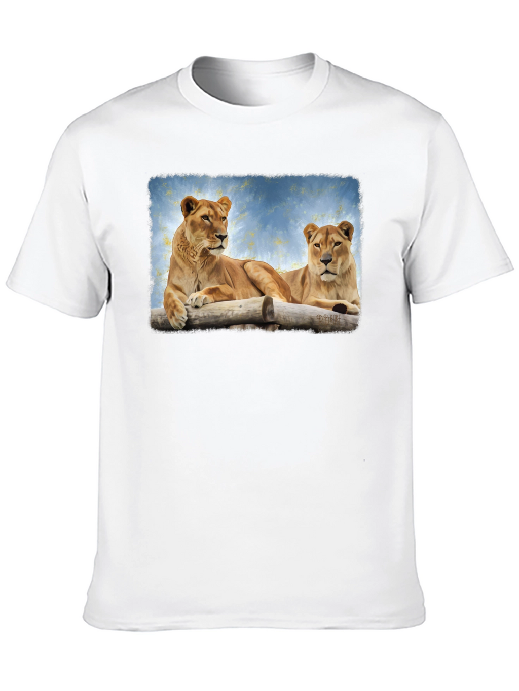 Lioness Graphic Print Black T-Shirt