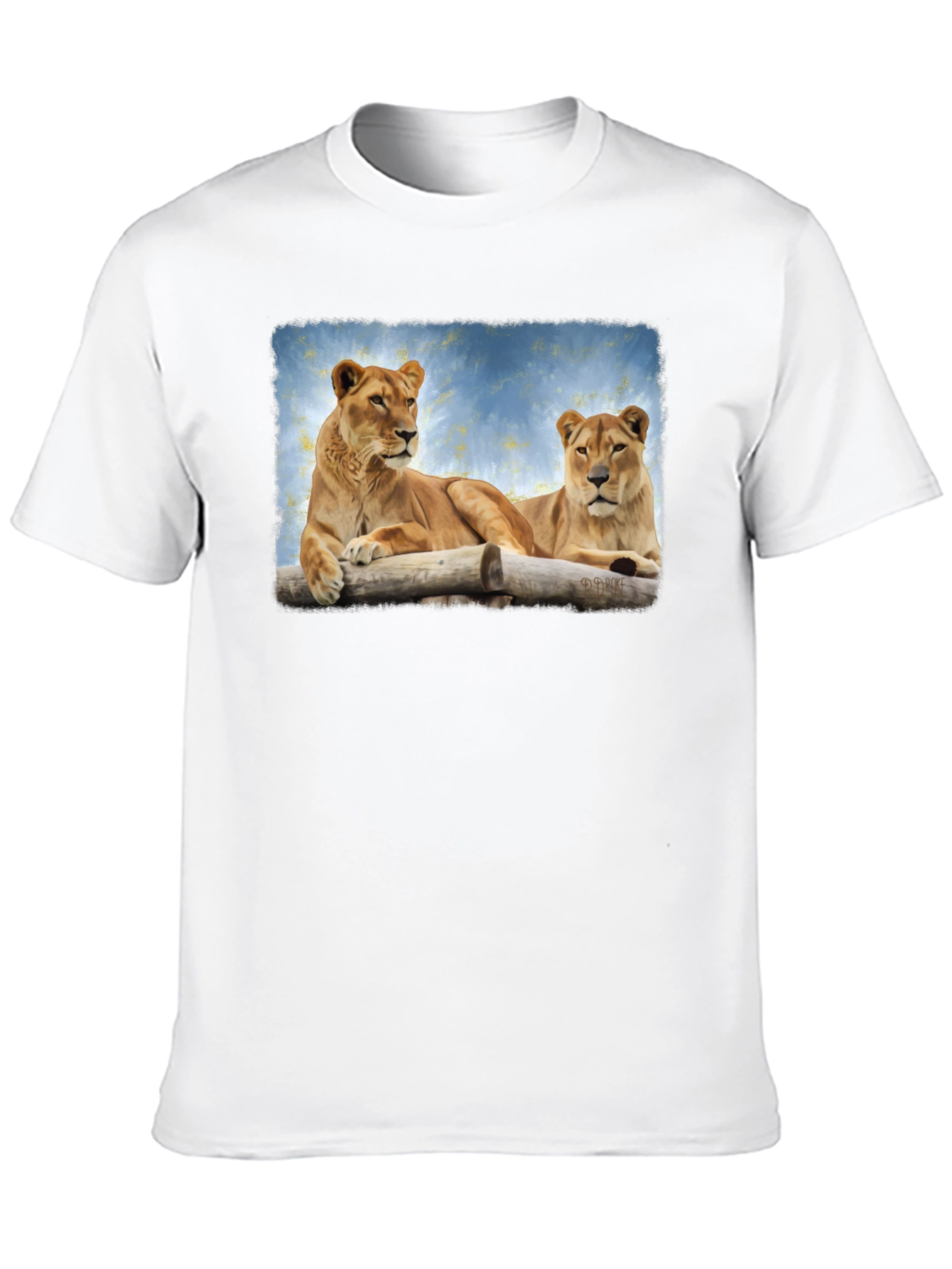 Lioness Graphic Print Black T-Shirt