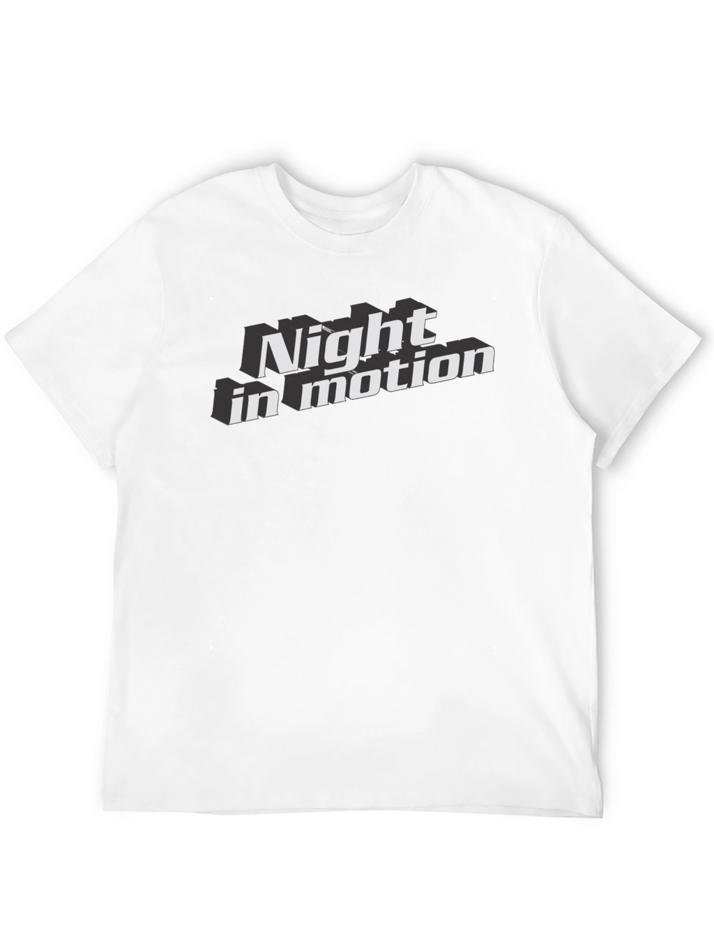 Night In Motion Graphic Tee - Bold Black T-Shirt