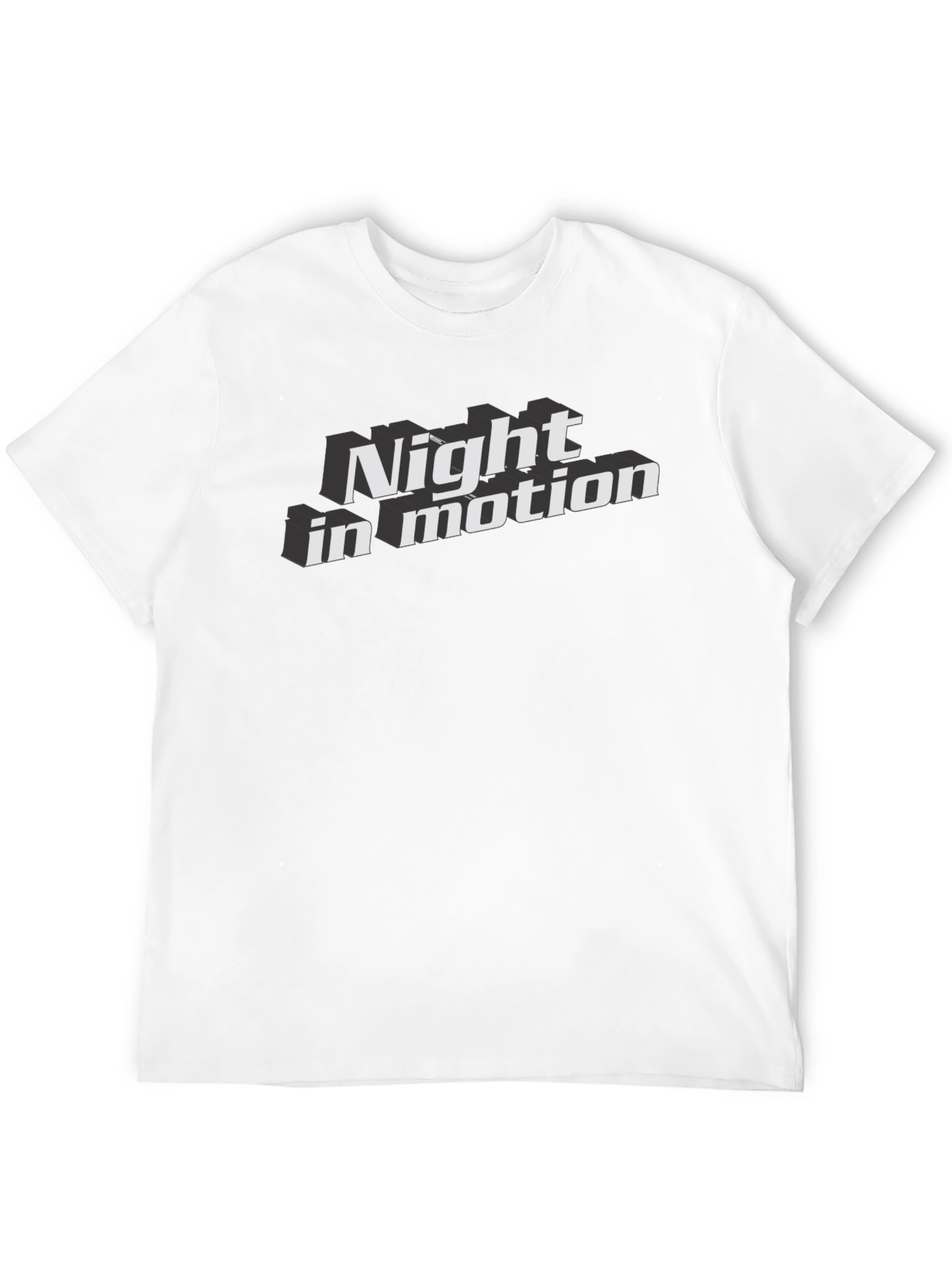 Night In Motion Graphic Tee - Bold Black T-Shirt