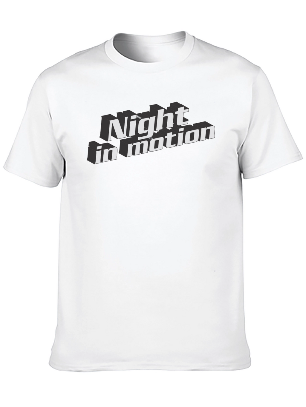 Night In Motion Graphic Tee - Bold Black T-Shirt