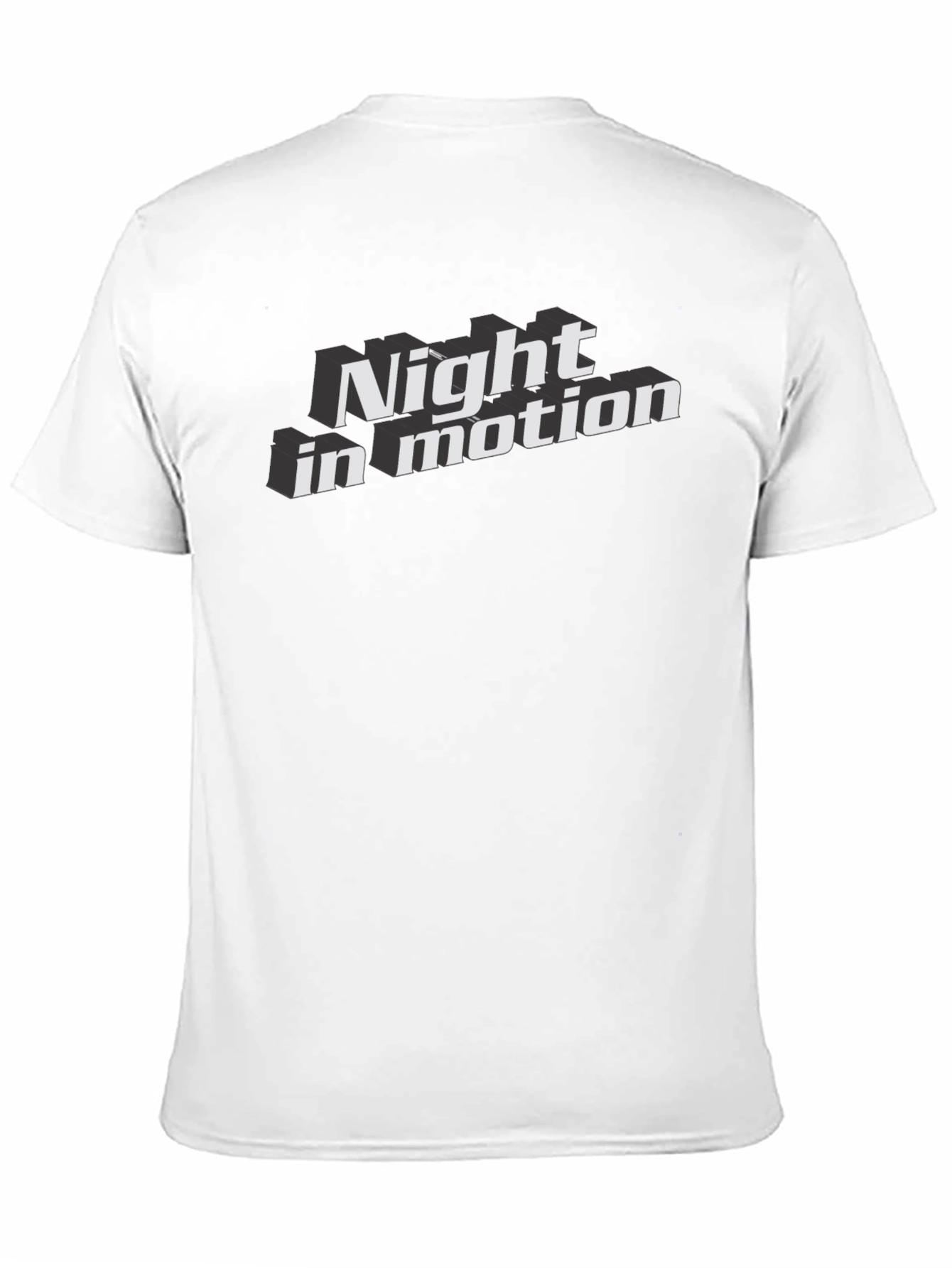 Night In Motion Graphic Tee - Bold Black T-Shirt