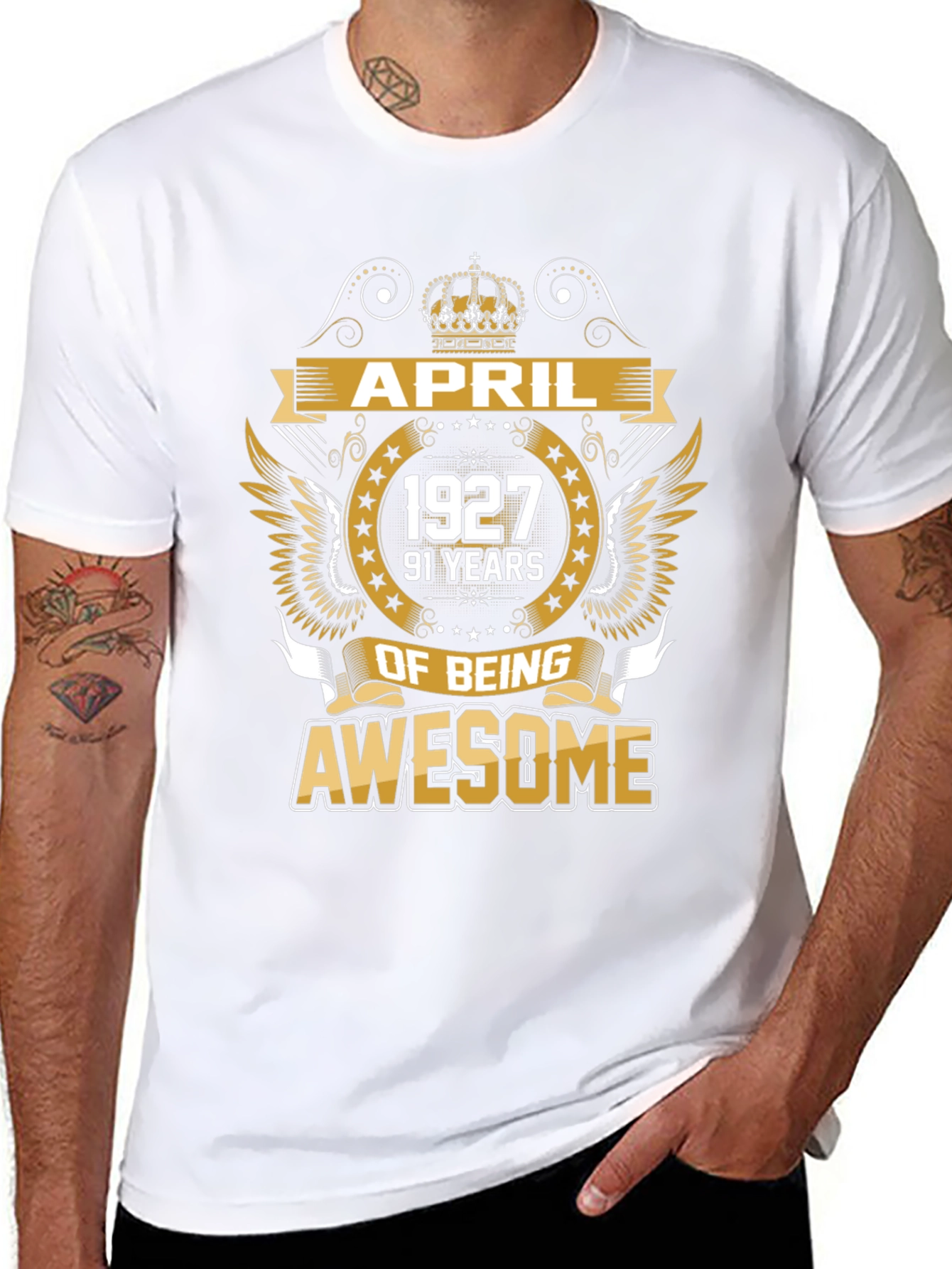 April 1927 Awesome Black T-Shirt