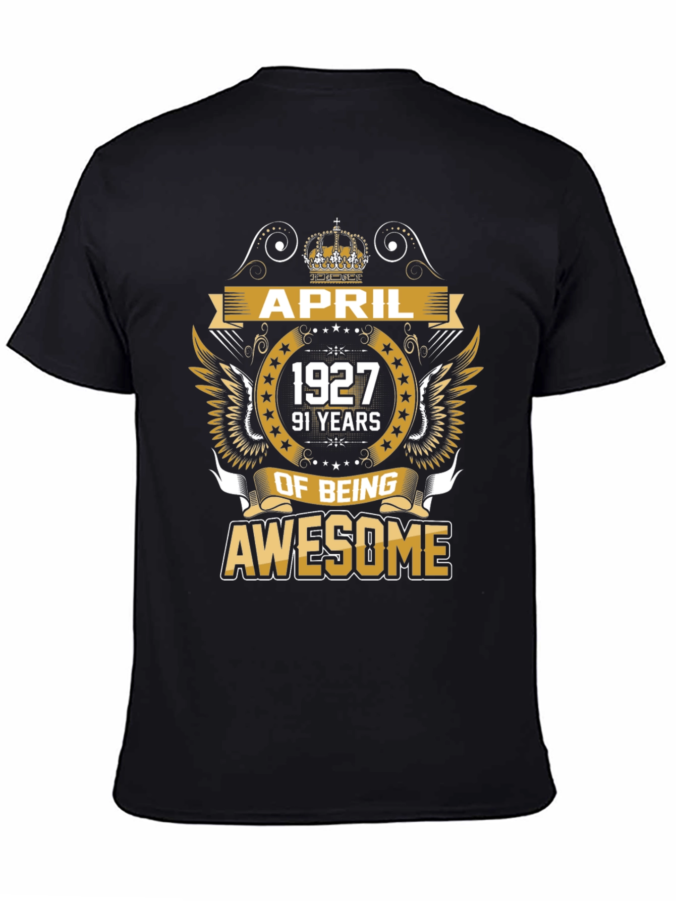 April 1927 Awesome Black T-Shirt