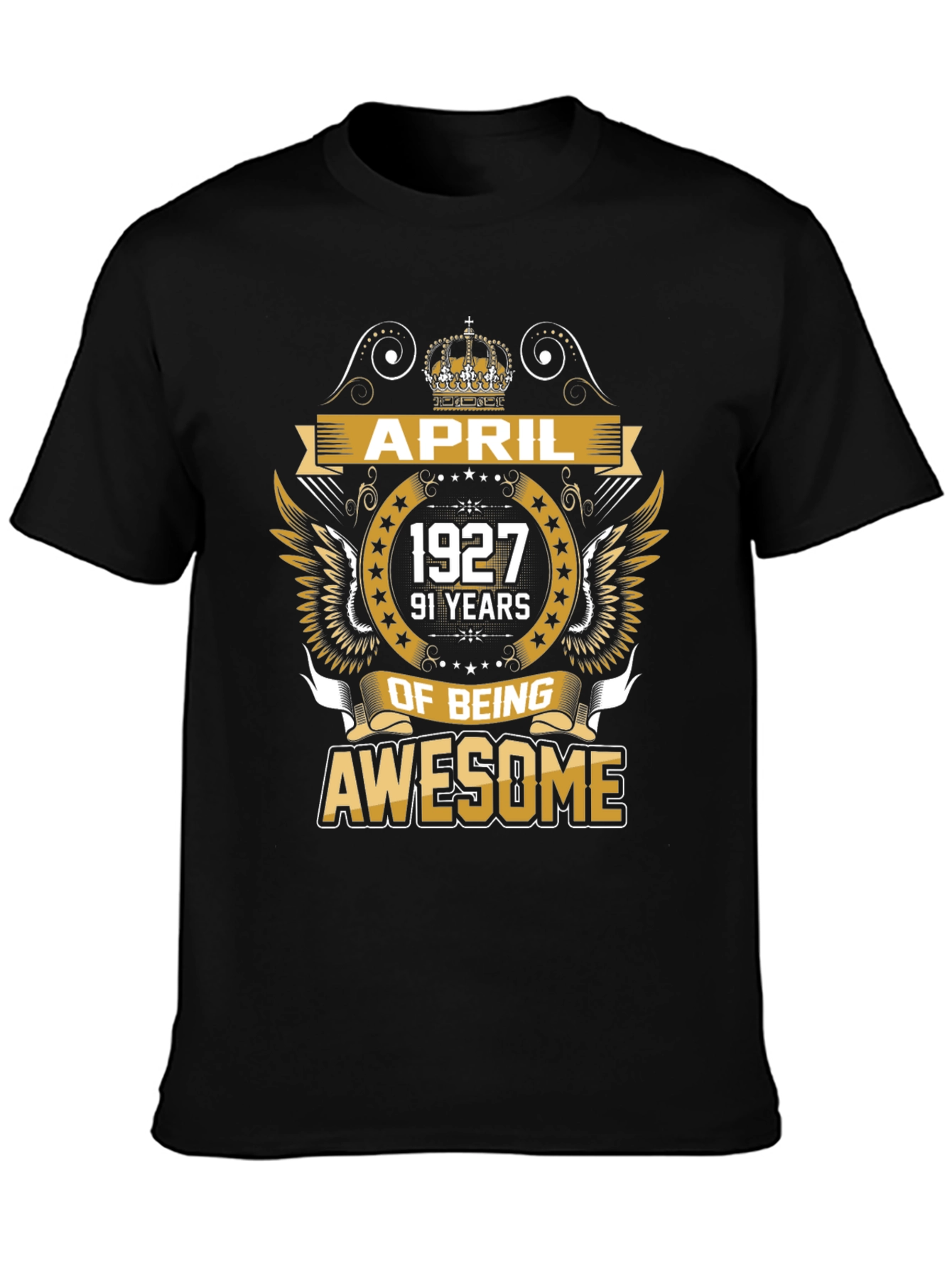 April 1927 Awesome Black T-Shirt