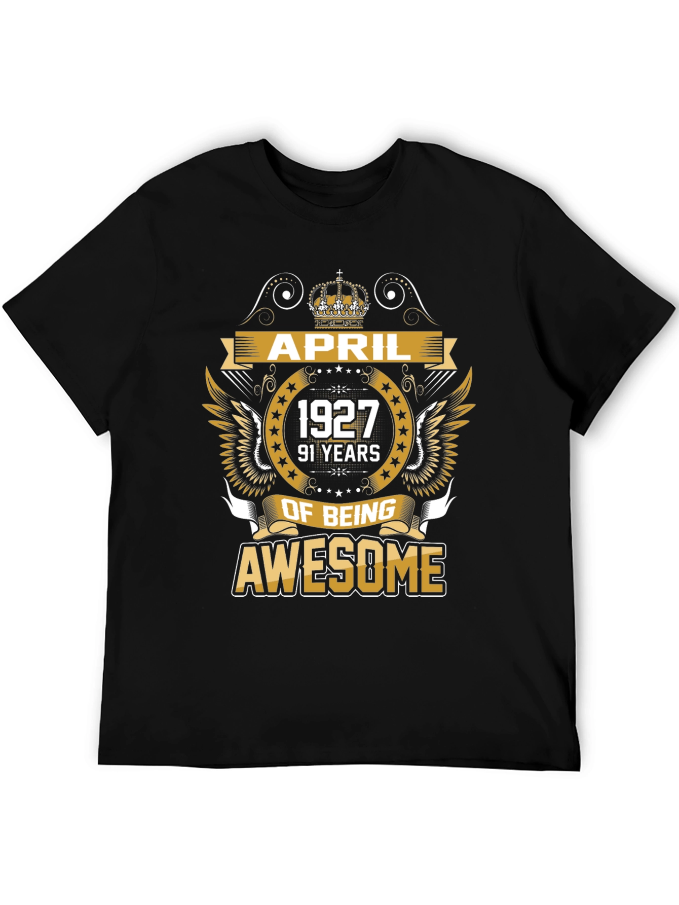 April 1927 Awesome Black T-Shirt