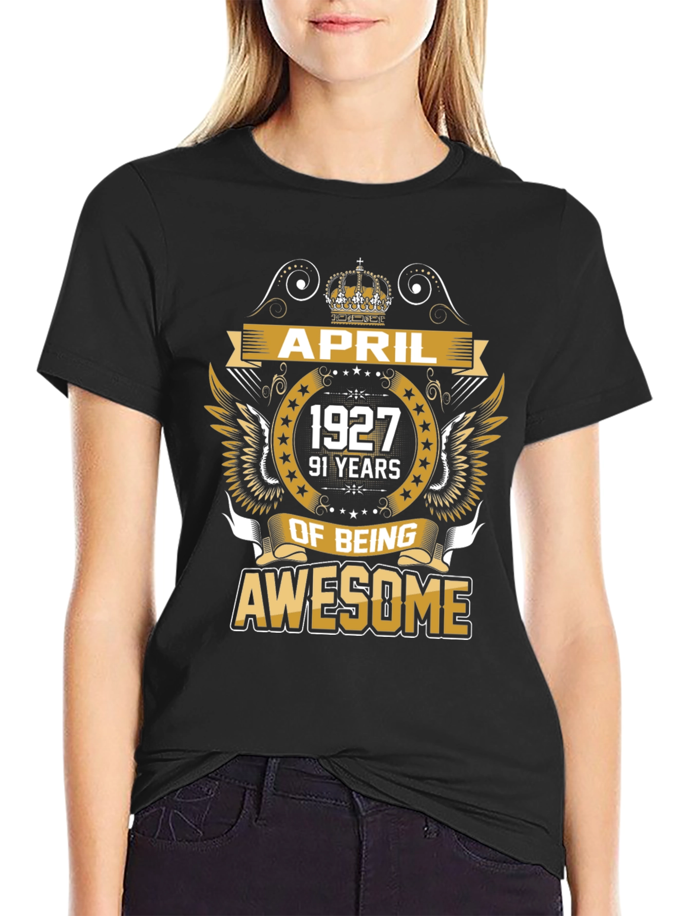 April 1927 Awesome Black T-Shirt