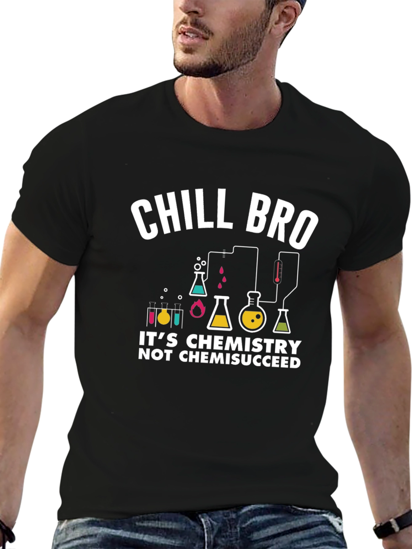 Chill Bro Chemistry Graphic T-Shirt
