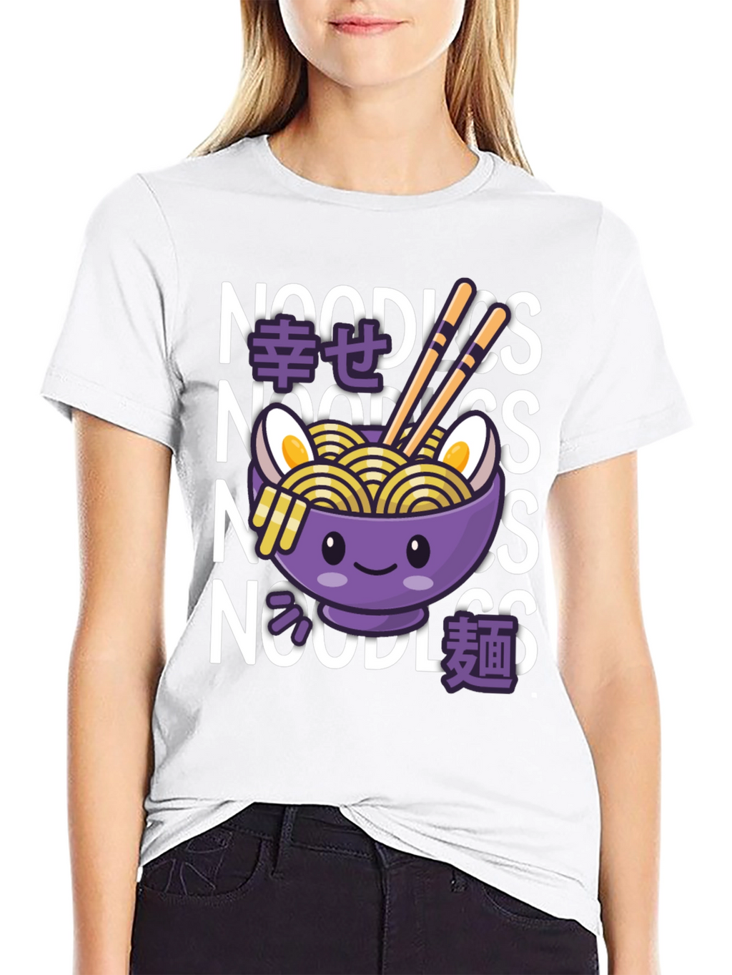 Kawaii Ramen Noodles Graphic Tee