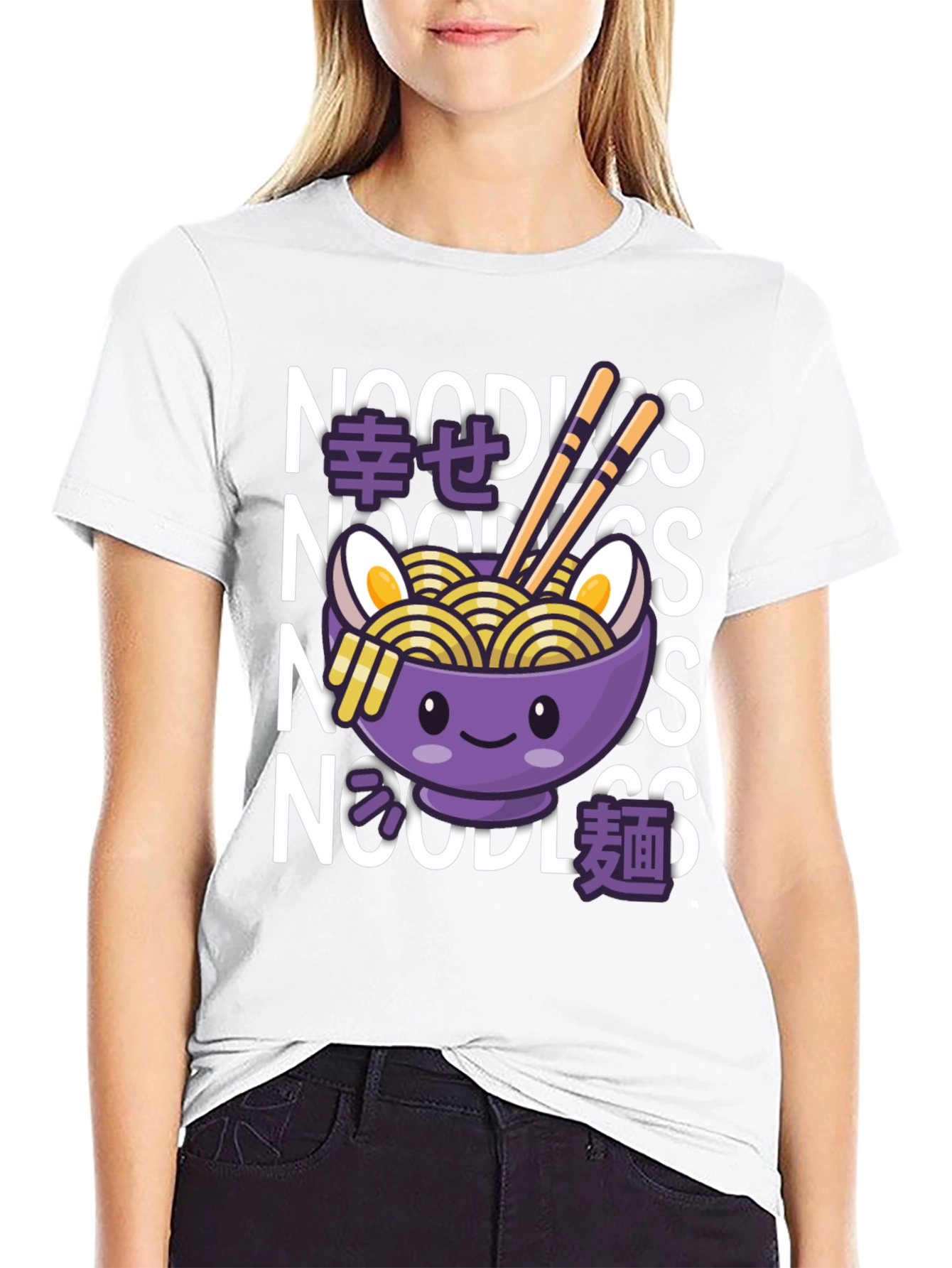 Kawaii Ramen Noodles Graphic Tee
