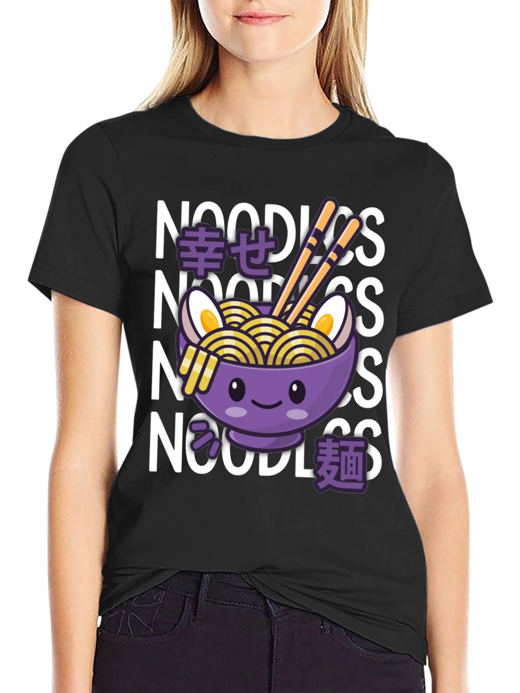Kawaii Ramen Noodles Graphic Tee