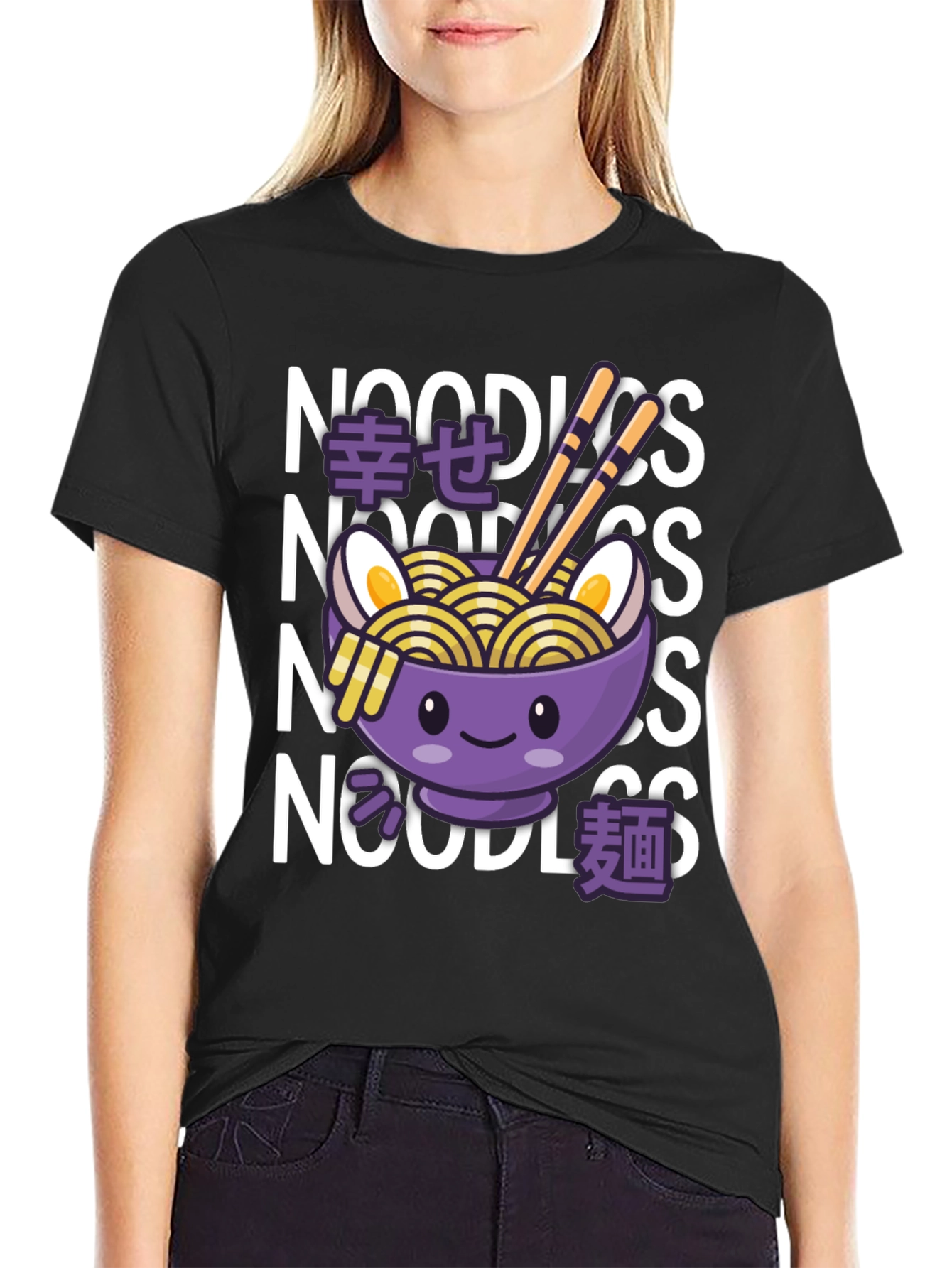 Kawaii Ramen Noodles Graphic Tee