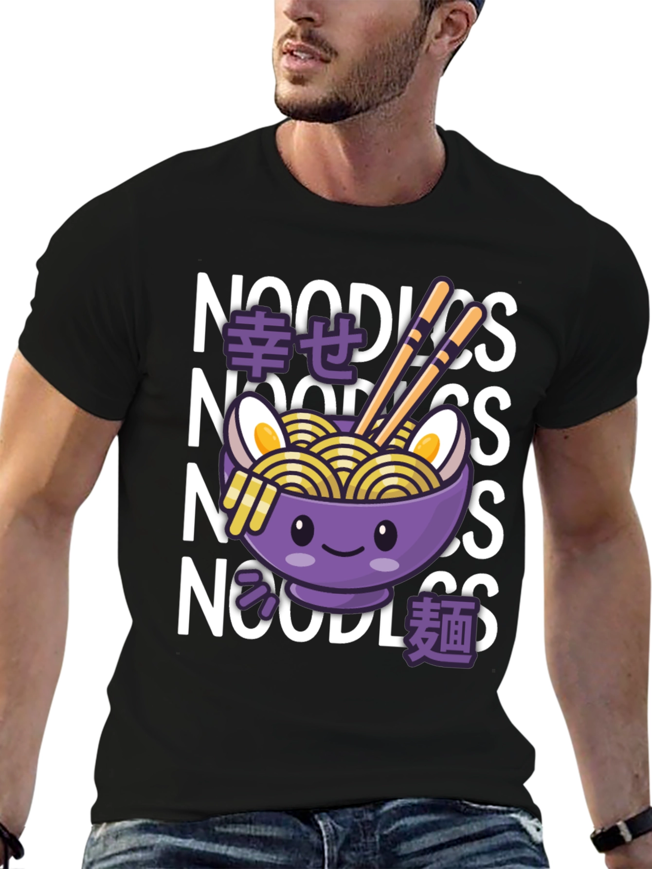 Kawaii Ramen Noodles Graphic Tee