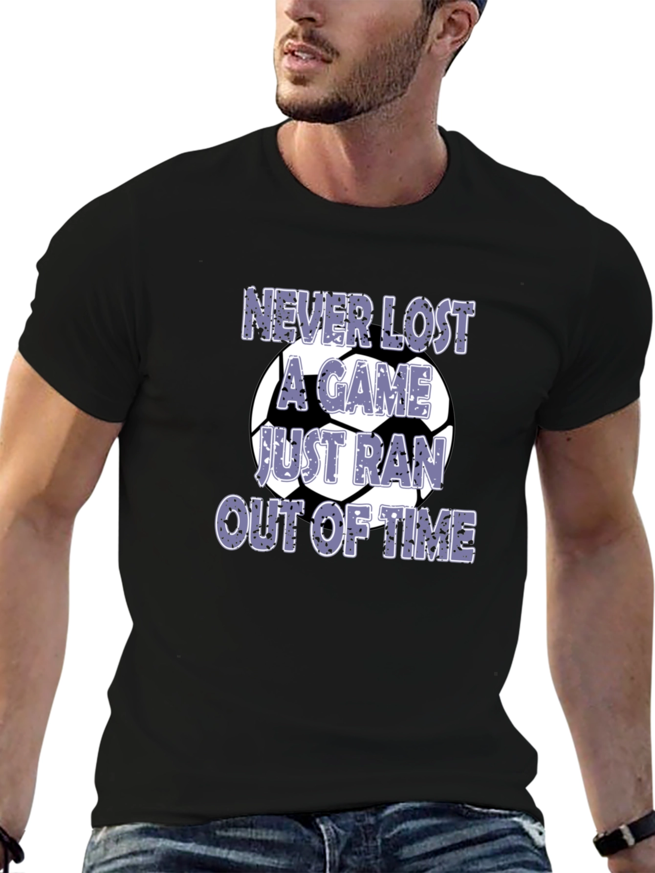Funny Soccer T-Shirt - Never Lost a Game