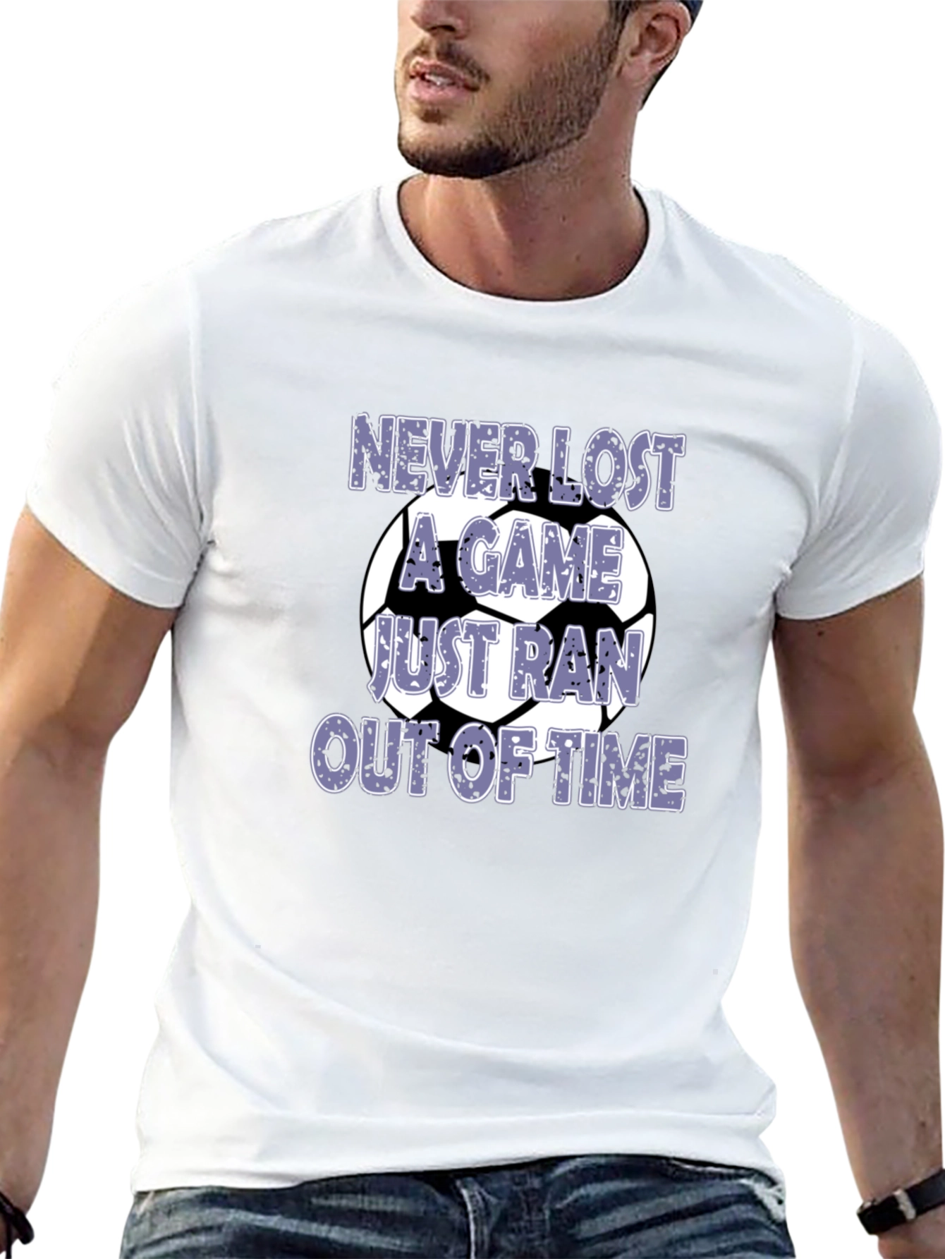 Funny Soccer T-Shirt - Never Lost a Game