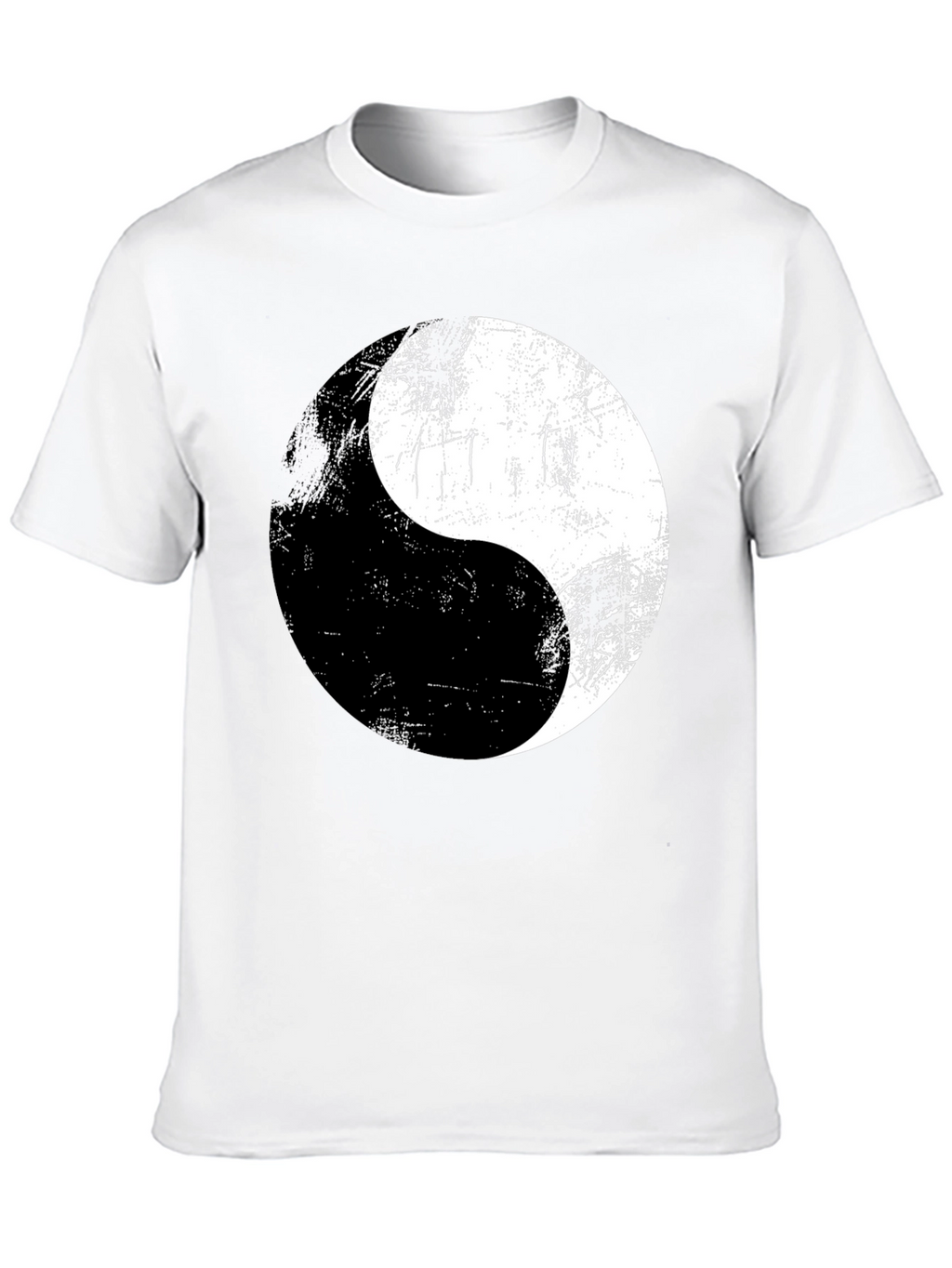 Yin Yang Graphic Print Mens T-Shirt