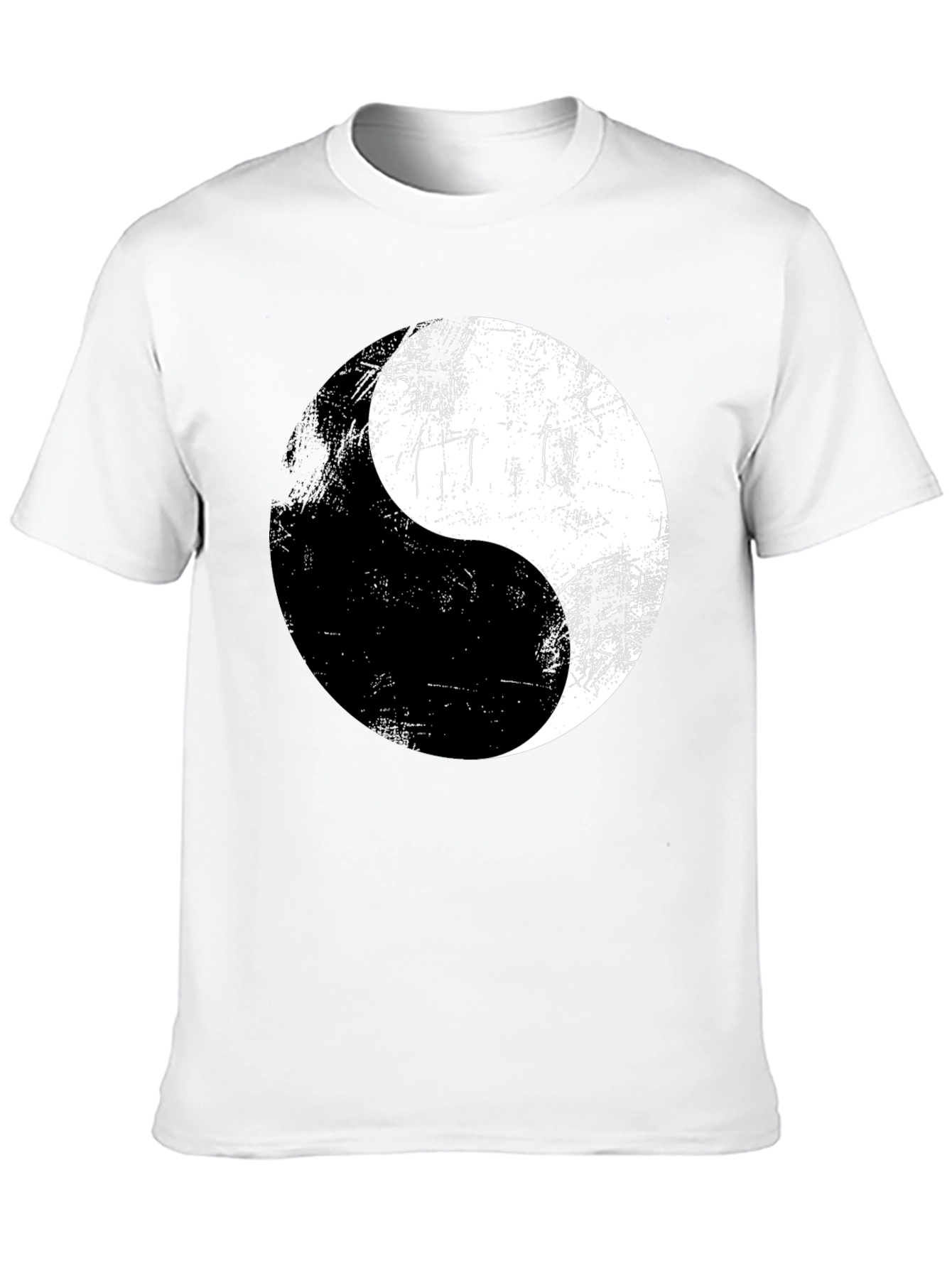Yin Yang Graphic Print Mens T-Shirt