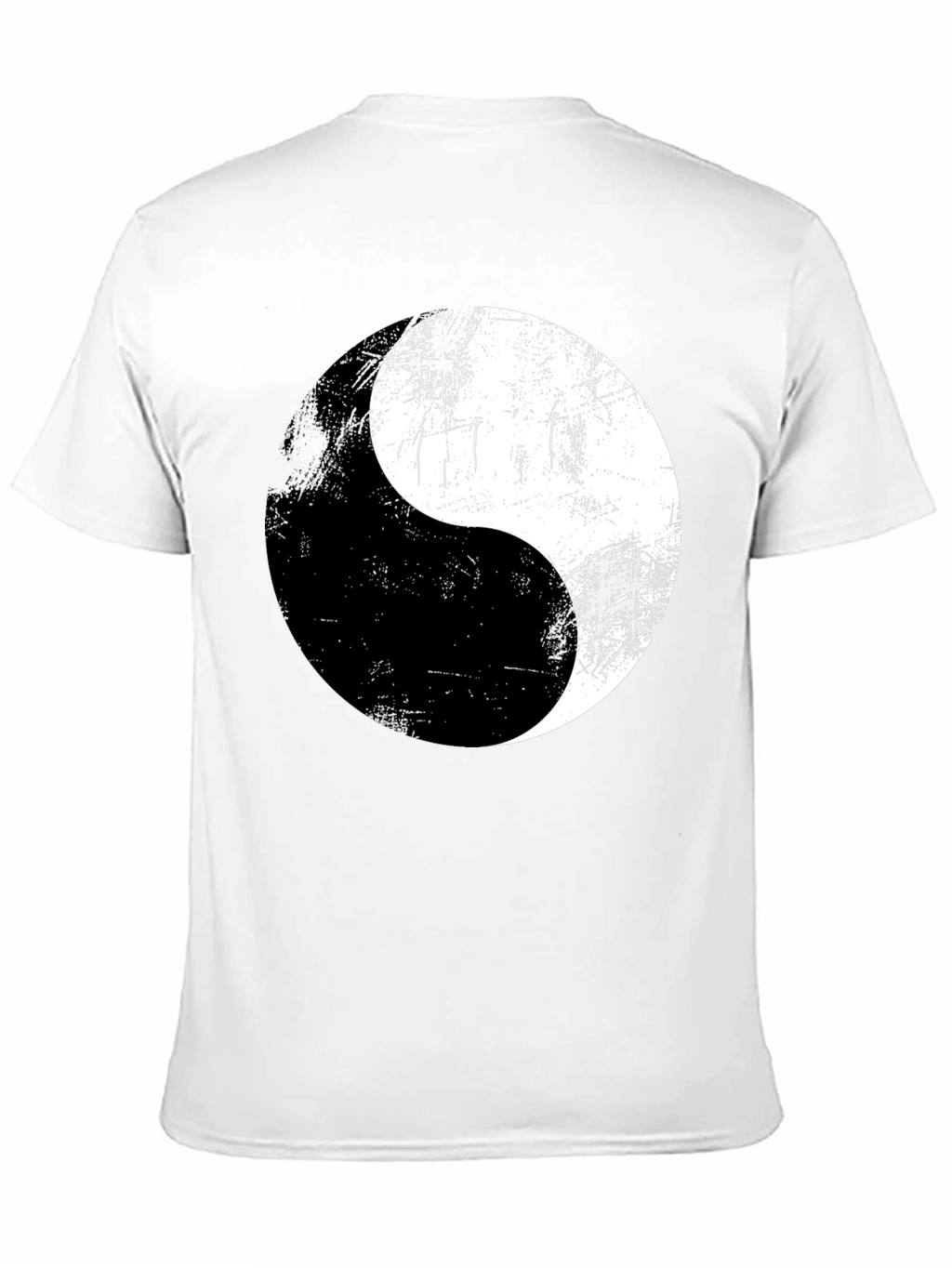 Yin Yang Graphic Print Mens T-Shirt