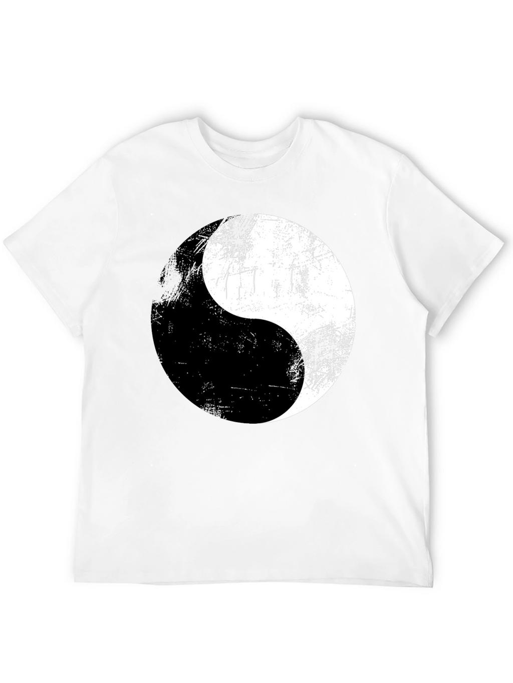 Yin Yang Graphic Print Mens T-Shirt