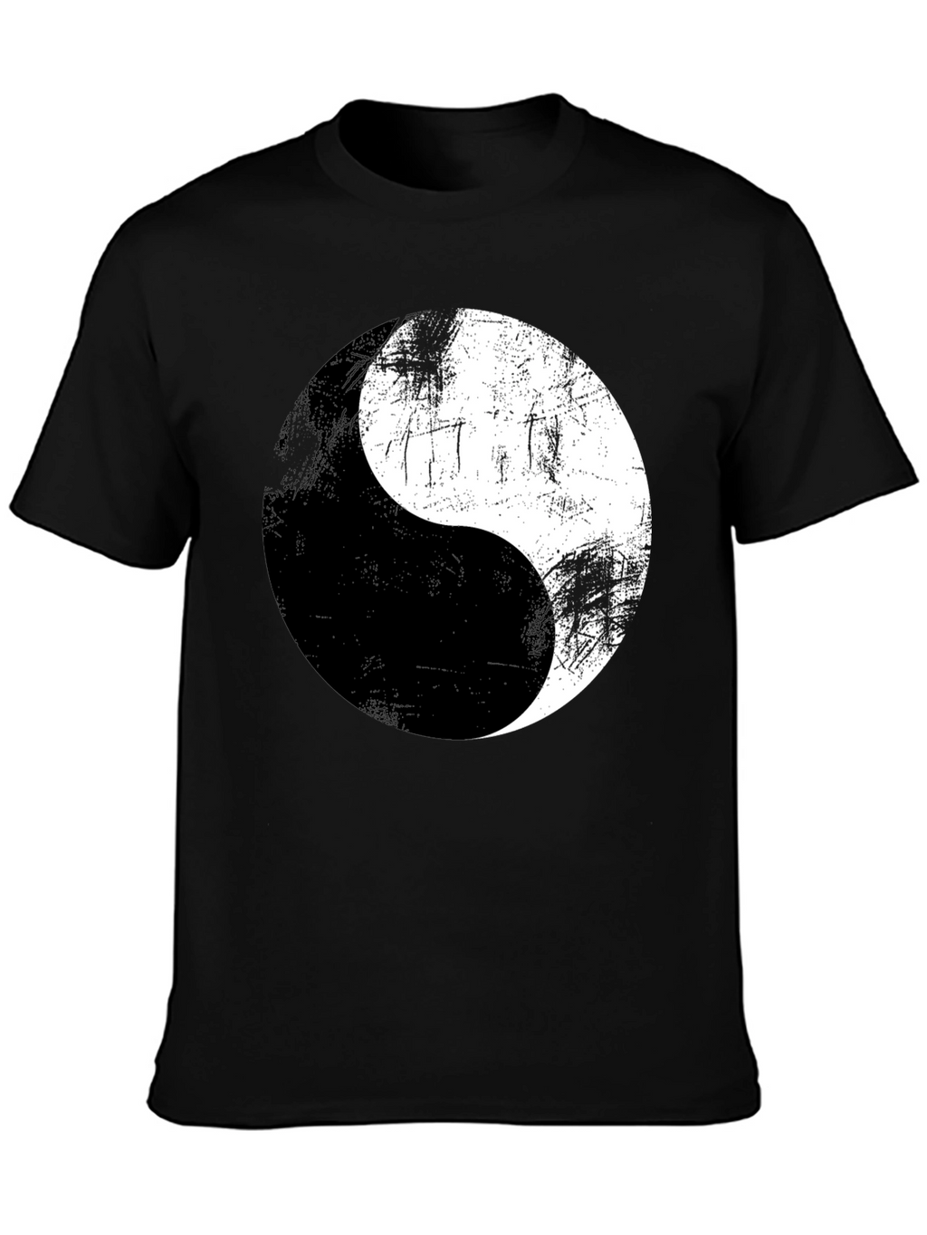 Yin Yang Graphic Print Mens T-Shirt