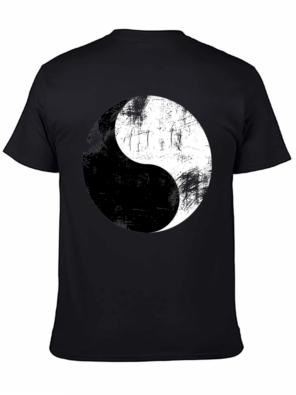 Yin Yang Graphic Print Mens T-Shirt