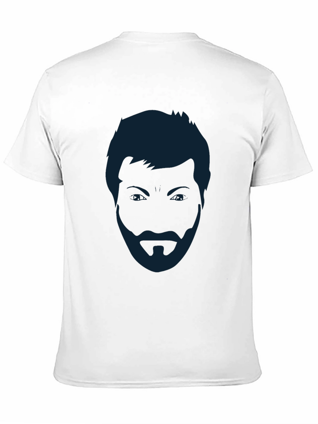 Mens Black T-Shirt - Abstract Face Graphic